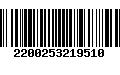 Código de Barras 2200253219510