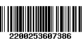 Código de Barras 2200253607386