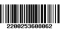 Código de Barras 2200253608062