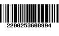 Código de Barras 2200253608994