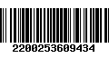 Código de Barras 2200253609434