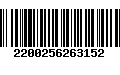 Código de Barras 2200256263152