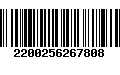 Código de Barras 2200256267808