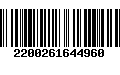 Código de Barras 2200261644960