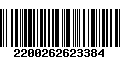 Código de Barras 2200262623384