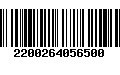 Código de Barras 2200264056500