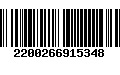 Código de Barras 2200266915348