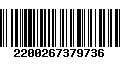 Código de Barras 2200267379736