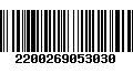 Código de Barras 2200269053030