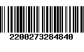 Código de Barras 2200273284840