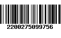 Código de Barras 2200275099756