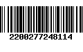 Código de Barras 2200277248114