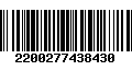 Código de Barras 2200277438430