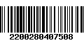 Código de Barras 2200280407508