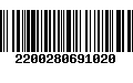 Código de Barras 2200280691020