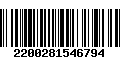 Código de Barras 2200281546794