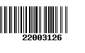 Código de Barras 22003126