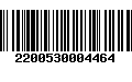 Código de Barras 2200530004464