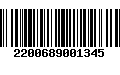 Código de Barras 2200689001345