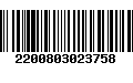 Código de Barras 2200803023758