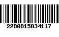 Código de Barras 2200815034117