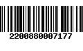 Código de Barras 2200880007177