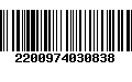 Código de Barras 2200974030838