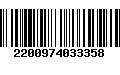 Código de Barras 2200974033358