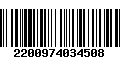 Código de Barras 2200974034508