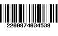 Código de Barras 2200974034539