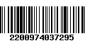 Código de Barras 2200974037295