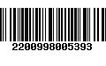 Código de Barras 2200998005393