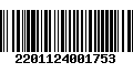 Código de Barras 2201124001753