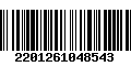 Código de Barras 2201261048543