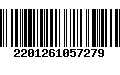 Código de Barras 2201261057279