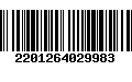 Código de Barras 2201264029983