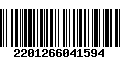 Código de Barras 2201266041594