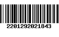 Código de Barras 2201292021843