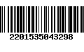 Código de Barras 2201535043298