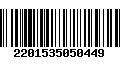 Código de Barras 2201535050449