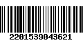 Código de Barras 2201539043621