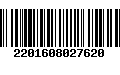 Código de Barras 2201608027620