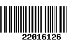 Código de Barras 22016126