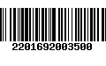 Código de Barras 2201692003500