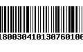 Código de Barras 220180030410130760100000