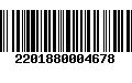 Código de Barras 2201880004678