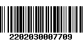 Código de Barras 2202030007709