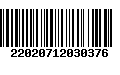 Código de Barras 22020712030376