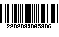 Código de Barras 2202095005986