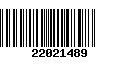 Código de Barras 22021489